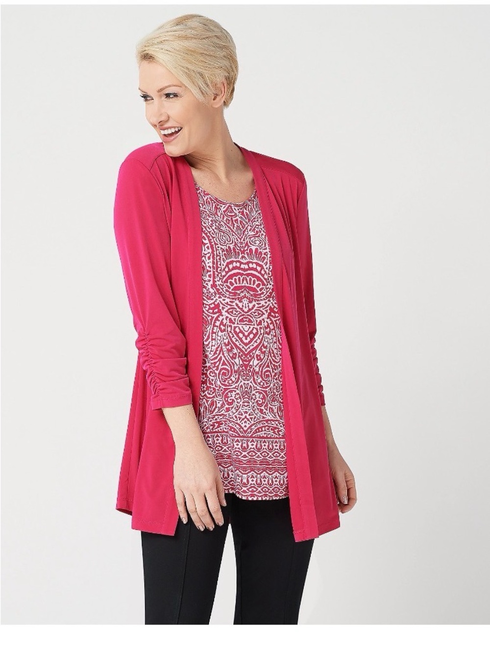 Susan Graver Liquid Knit Cardigan